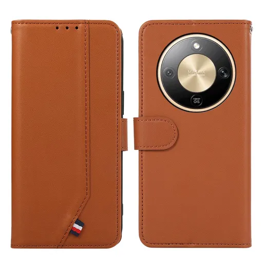 ABEEL DELICATE Peňaženkový obal Honor Magic8 Lite 5G hnedý