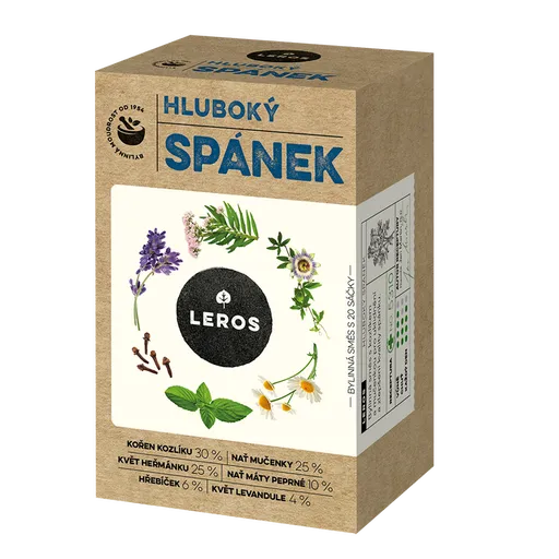 LEROS Hlboký spánok čaj 20 sáčkov