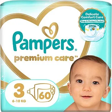PAMPERS Premium Care veľkosť 3 (60 ks) (4015400274780)
