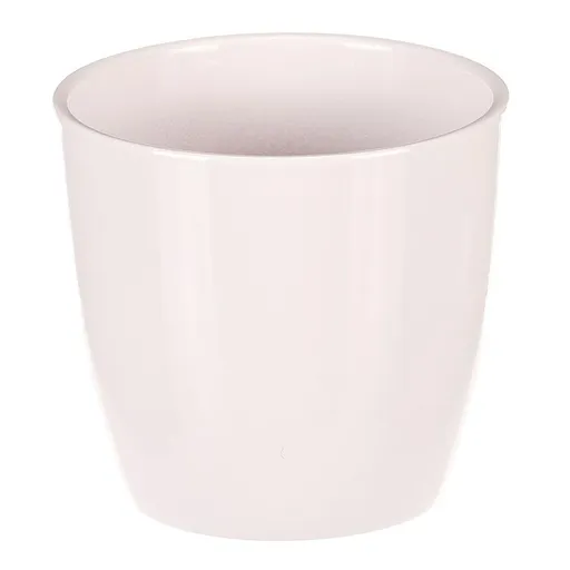 Keramický obal na kvety Terakota, pr. 12 cm, biela