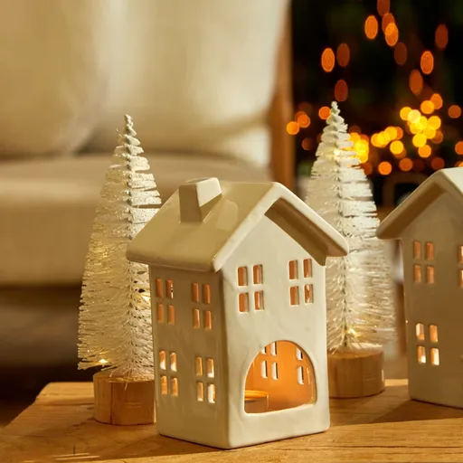 Súprava 2 jedličiek s LED diódami