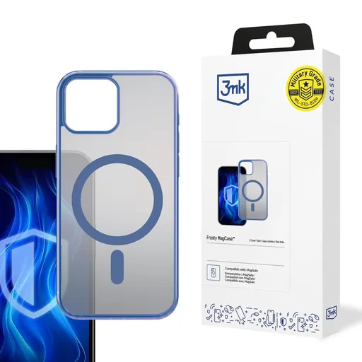 3mk ochranný kryt Frosty MagCase Blue pre Apple iPhone 15