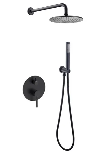 BESCO BESCO - Podomietkový sprchový set Decca / ILLUSION I - Čierna matná BABPDIICZ