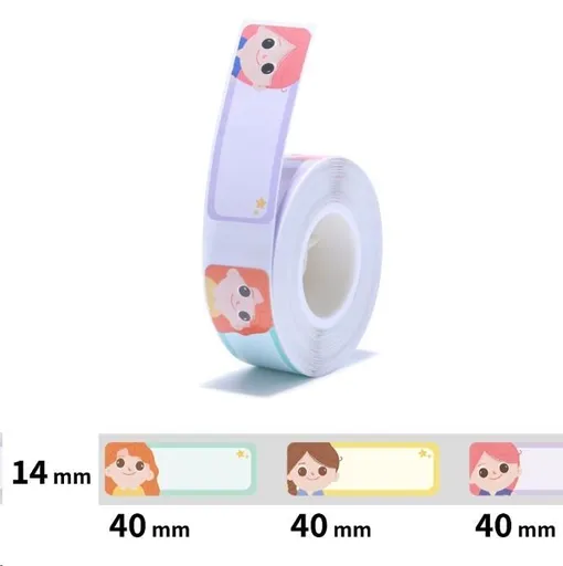 Niimbot A2A28038805, 14x40mm, 155ks, Princezné, samolepicí štítky