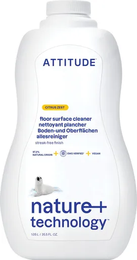 ATTITUDE Čistič na podlahy a drevo s vôňou citrónovej kôry 1,05 l (626232405101)