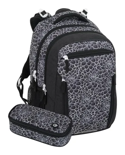 Školský set Bagmaster PORTO 25 A Set Black/white