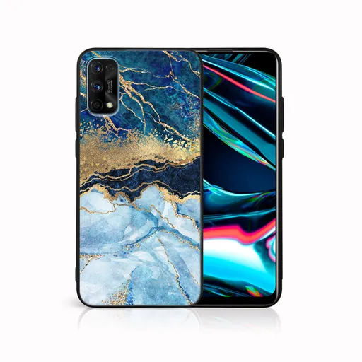 MY ART Ochranný kryt Realme 7 Pro BLUE MARBLE (141)