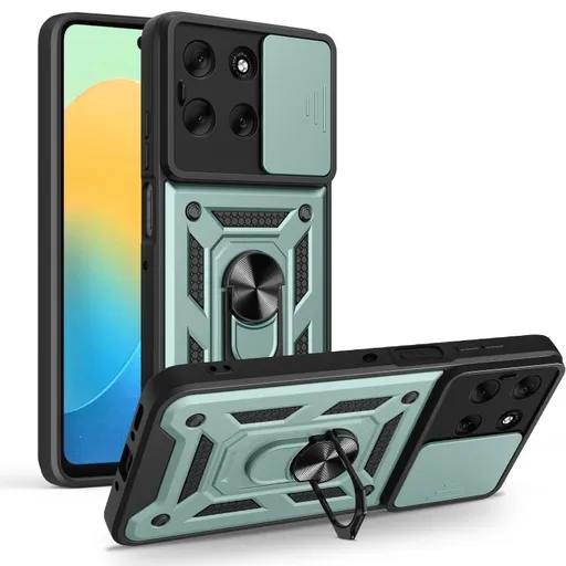 RING CAMERA Kryt s držiakom pre Motorola Moto G56 5G zelený