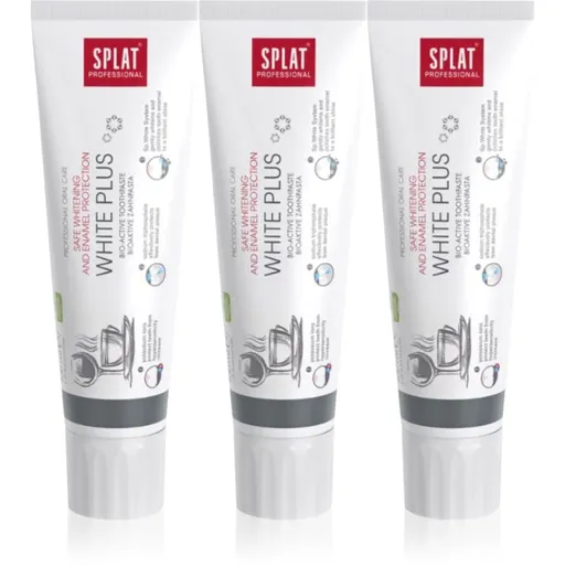 Splat Professional White Plus bioaktívna zubná pasta pre šetrné bielenie a ochranu zubnej skloviny