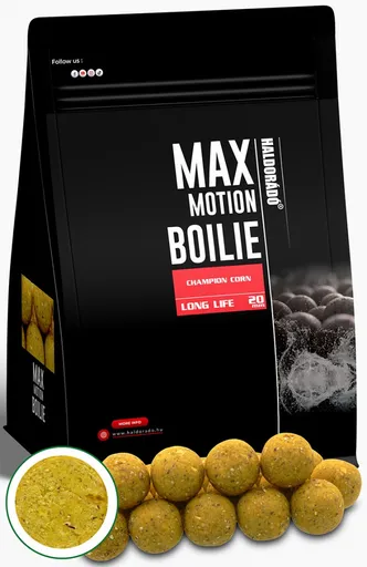Haldorádó boilies max motion long life champion corn - 800 g 20 mm