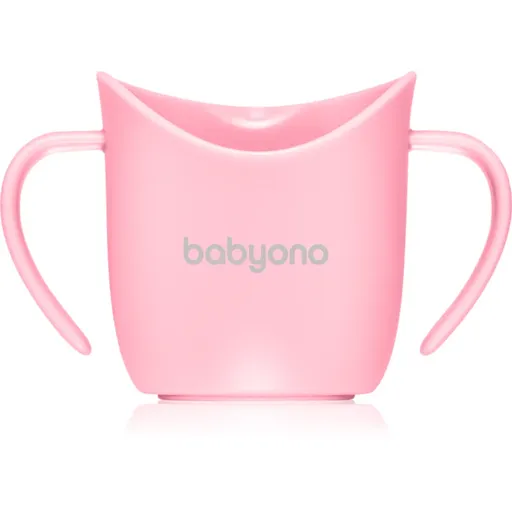 BabyOno Be Active Ergonomic Training Cup tréningový hrnček s držadlami Pink 6 m+ 120 ml