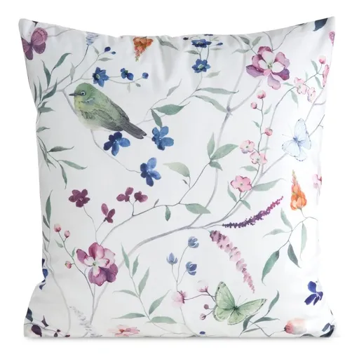 ArtFir Obliečka na vankúš MINK 36 | biela/zelená 45 x 45 cm