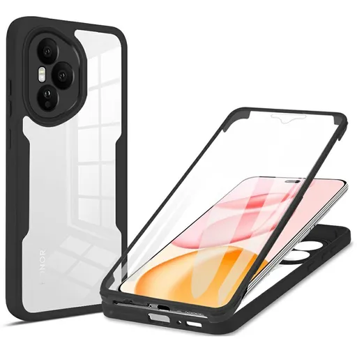 DUAL Obojstranný kryt s fóliou Honor 400 Lite 5G čierny