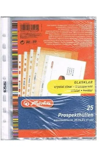 Obal A5 "U" eurozáves PP 50mic hladký číry 25ks