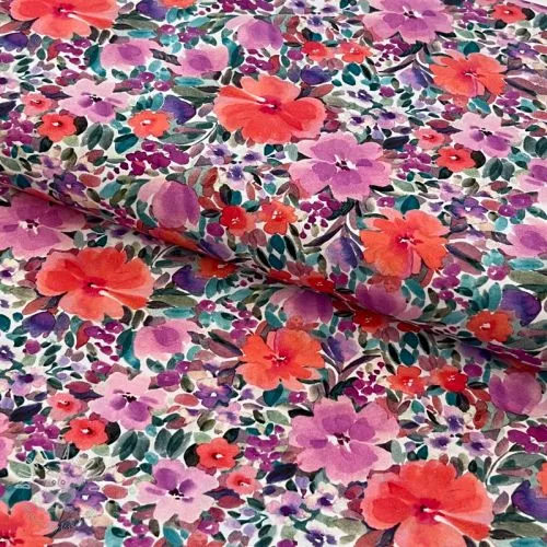 Bavlnená látka Expession flowers digital print