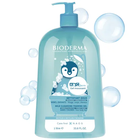 BIODERMA ABCDerm Moussant jemný čistiaci gél 1000ml