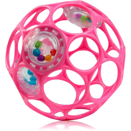 Oball Rattle hrkálka 0 m+ Dark pink 1 ks
