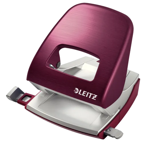 LEITZ Stolný dierovač NeXXt STYLE 5006, granátovo červená