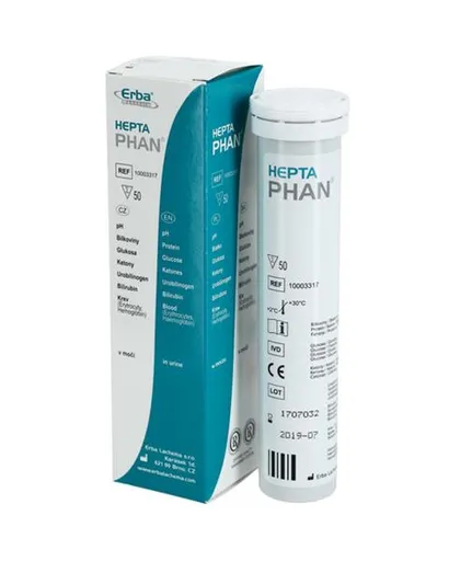 HEPTAPHAN diagnostické prúžky na moč 50ks