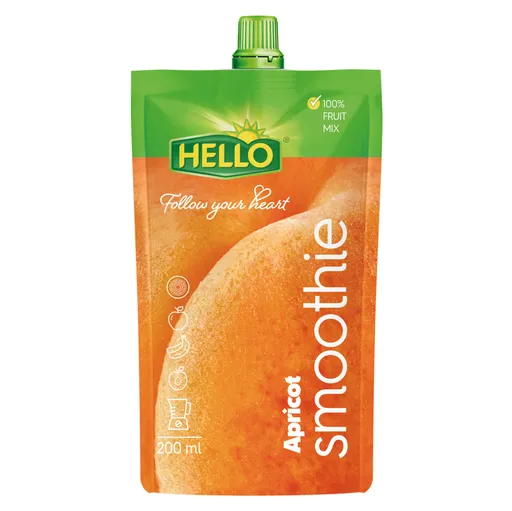 HELLO Smoothie marhuľa kapsička 200 ml x 10 kusov