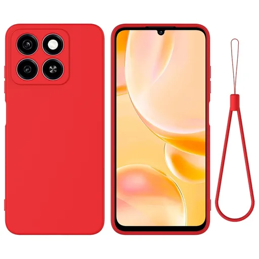 RUBBER Ochranný kryt pre ZTE Blade A35 červený