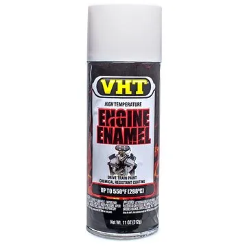 VHT Engine Enamel farba na motory lesklá biela, do teploty až 288 °C