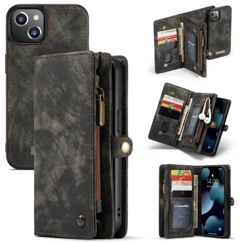 WALLET Ochranný kryt s peňaženkou 2v1 pre Apple iPhone 13 čierny