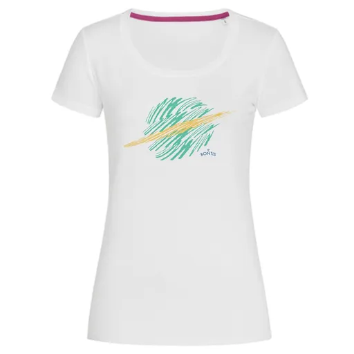 Bontis Dámske tričko SATURN - Bielo-zelená | L