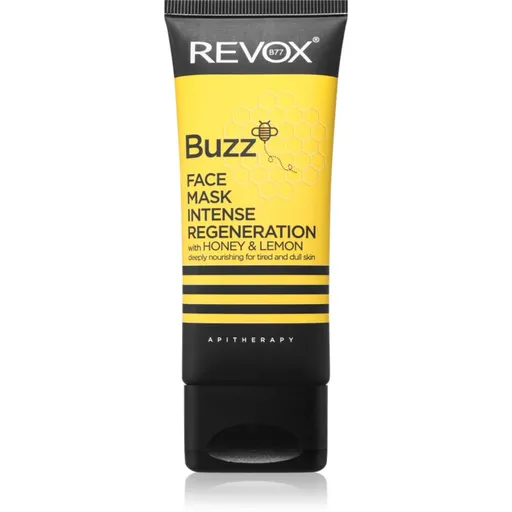Revox B77 Buzz Face Mask Intense Regeneration regeneračná pleťová maska s vyživujúcim účinkom Lemon & Honey 65 ml
