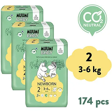 Muumi Baby Newborn veľkosť 2 (174 ks) (8594184020296)