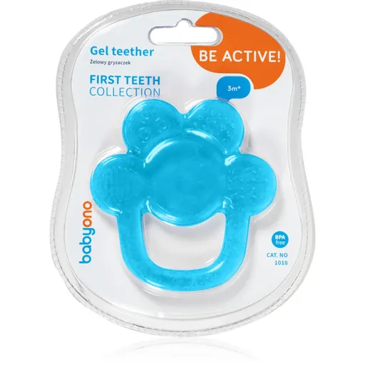 BabyOno Be Active Gel Teether hryzadielko Flower Blue 1 ks