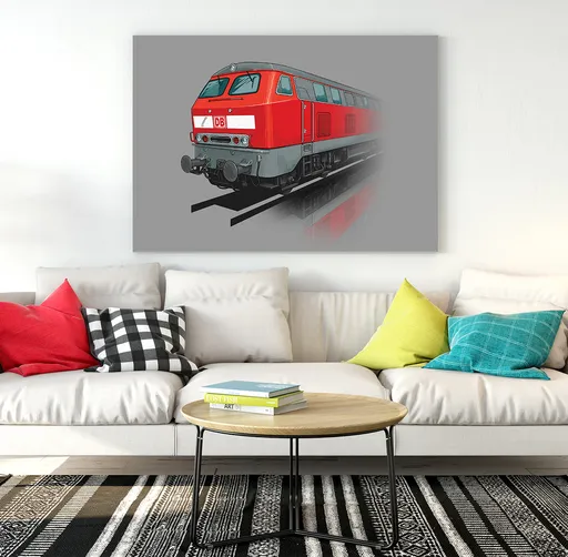 Obraz DB class 218 (Rozmer obrazu: 120x80)