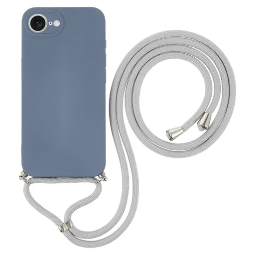ROPE Kryt so šnúrkou Apple iPhone 16e šedomodrý