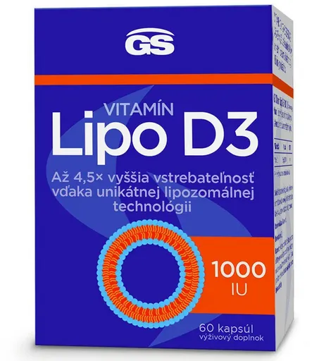 GS Vitamín Lipo D3 1000 IU Darček 60+10 navyše (70cps)