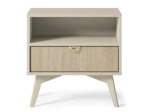 ArtPS Nočný stolík TIMBER S54 | béžová