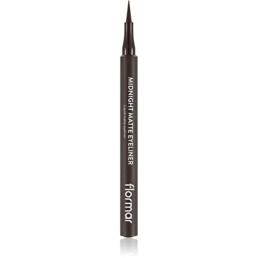 flormar Midnight Matte Eyeliner linka na oči vo fixke s matným efektom odtieň 02 Brown 1 ml