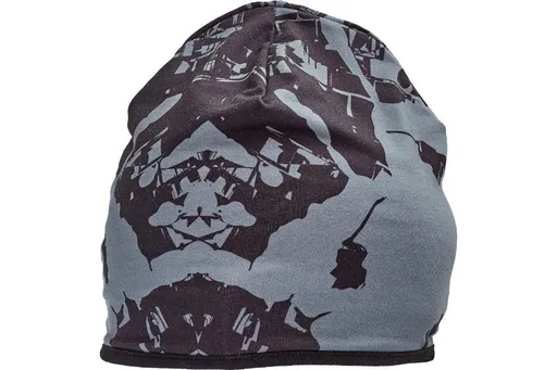 KIRWEE čiapka pletená čierna/sivá XL/XXL