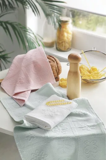 Soft Cotton Kuchynské utierky FLOWERS MIX