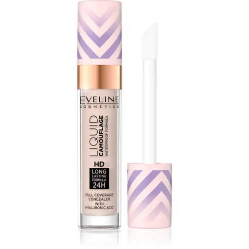 Eveline Cosmetics Liquid Camouflage vodeodolný korektor s kyselinou hyalurónovou odtieň 02 Light Vanilla 7.5 ml