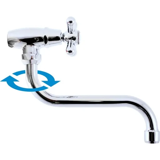 RAV SLEZÁK Morava umývadlová batéria na 1 vodu s otočným ramienkom chróm MK192
