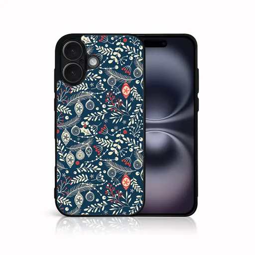 MY ART Kryt s vianočným dizajnom Apple iPhone 16 Plus MISTLETOE (070)