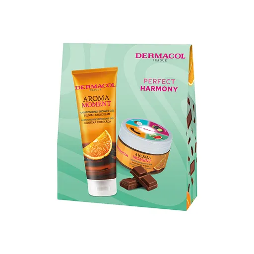 DERMACOL Aroma Moment belgická čokoláda Darčekové balenie, poškodený obal