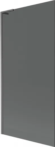 MEXEN/S - Next L vaňová zástena FIX 90 x 150, grafit, grafit kartáčovaná 895-090-000-03-40-66