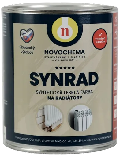 SYNRAD - Syntetická farba na radiátory 0,75 kg 1000 - biela