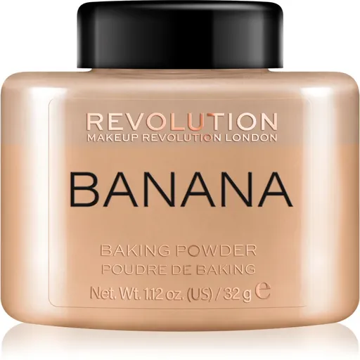 Makeup Revolution Baking Powder sypký púder odtieň Banana 32 g
