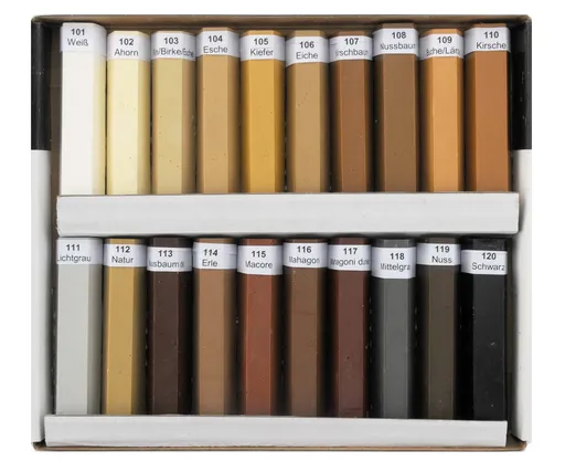 ADLER GRILITH HOLZWACHSSTANGEN - Voskové tyčinky pre opravu poškodených drevených povrchov 101 - weiss (biela) 1 ks