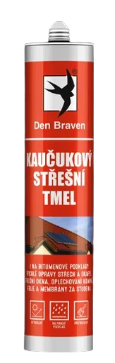 DEN BRAVEN - Kaučukový strešný tmel 280 ml transparentná