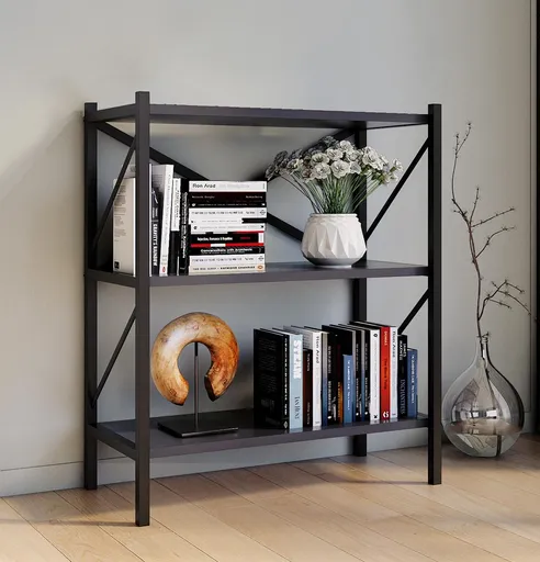 VCM Policový regál Insasi 2, antracit