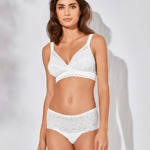 Priliehavá podprsenka Coeur Croisé Féminin Playtex® z recyklovanej čipky, bez kostíc