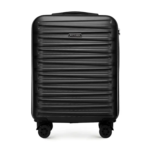 Malý kufor ABS s horizontálnym razením, čierny 56-3A-001-11